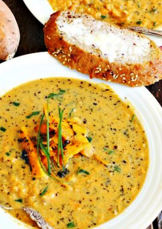 Roasted italian sweet potato soup