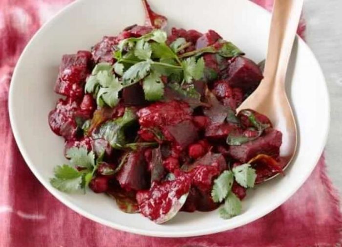 Ayurvedic beetroot curry