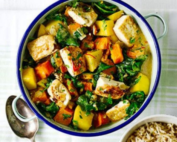 Tofu butternut and mango curry