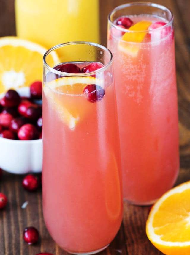 Cranberry orange mimosa