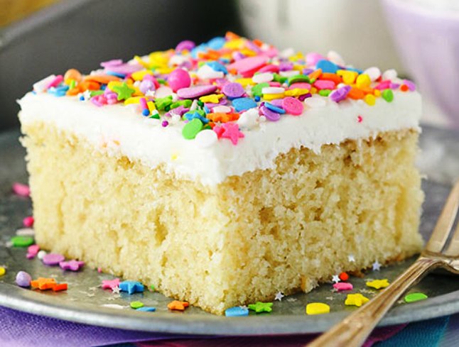 Homemade vanilla cake mix