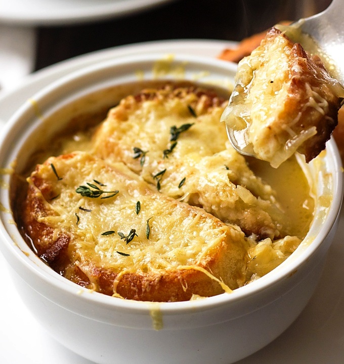 It's Easy French Onion Soup Recipe. Don't be intimidated by French cooking, because this easy twist on a French classic will make you believe that sophisticated cuisine doesn't have to be a rocket science.