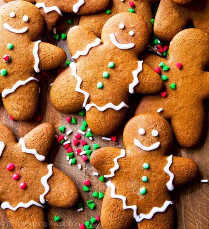 Here is my favorite gingerbread cookies recipe and one of the most popular Christmas cookie recipes on this website. Soft in the centers, crisp on the edges, perfectly spiced, molasses and brown sugar-sweetened holiday goodness. 