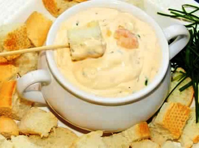 Shrimp fondue