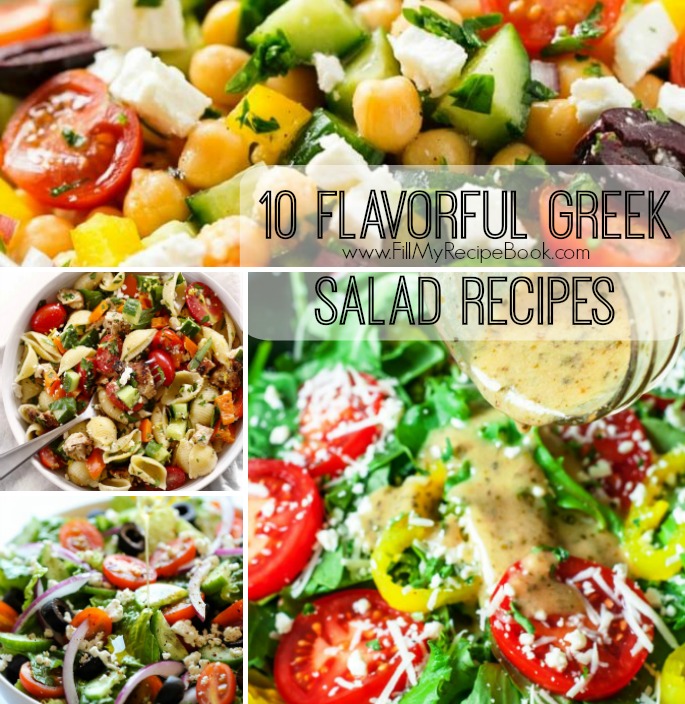 10 Flavorful Greek Salad Recipes - Fill My Recipe Book