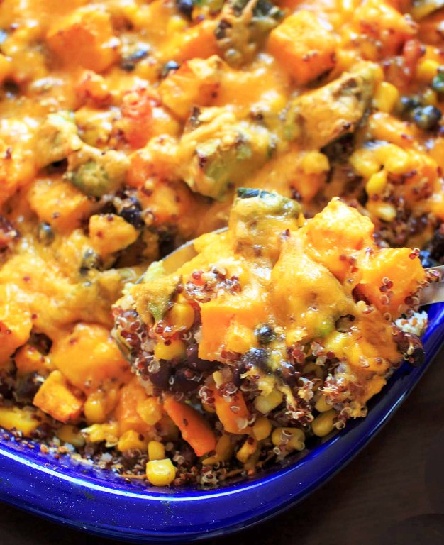 Butternut squash quinoa casserole.(vegan, vegetarian and gluten free)