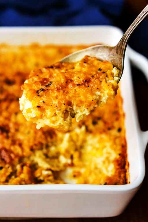 Grandma's custardy creamed corn casserole recipe