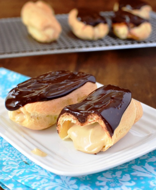 Gluten free eclairs