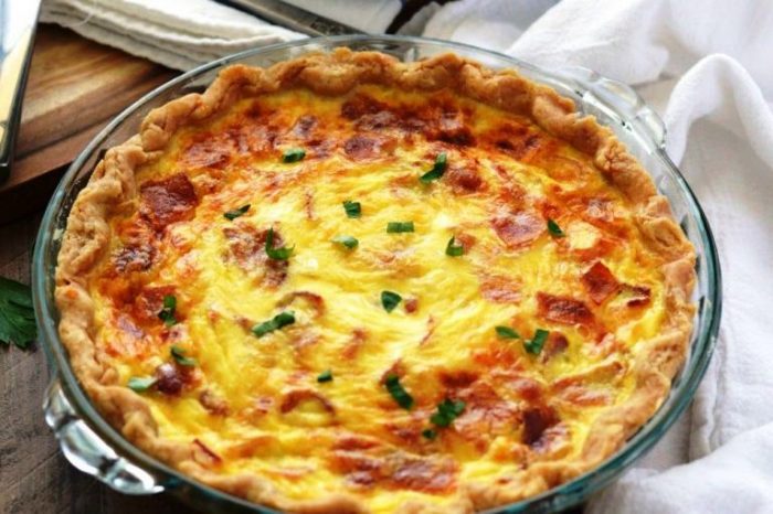 Ham and cheese quiche (gluten free or regular)