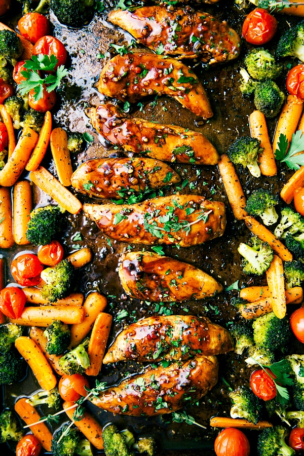 Sweet balsamic chicken and veggies