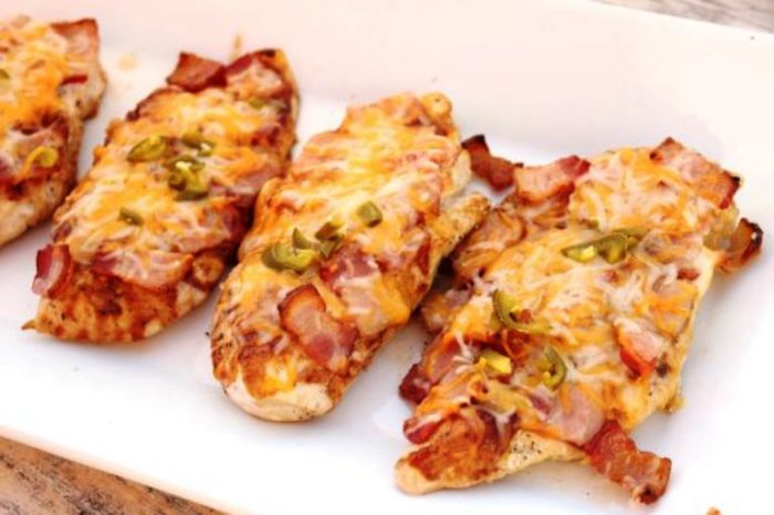 Easy bbq bacon chicken dinner.