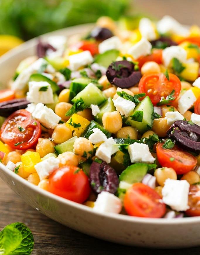 Chopped greek salad