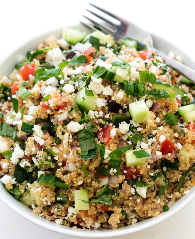 Chopped Kale Quinoa and Avocado Salad