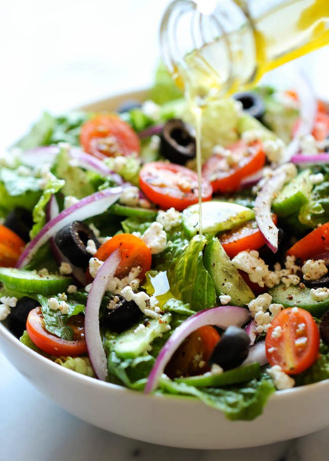 Healthy greek salad