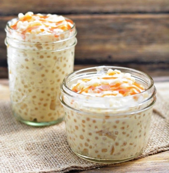 Gluten free caramel tapioca pudding