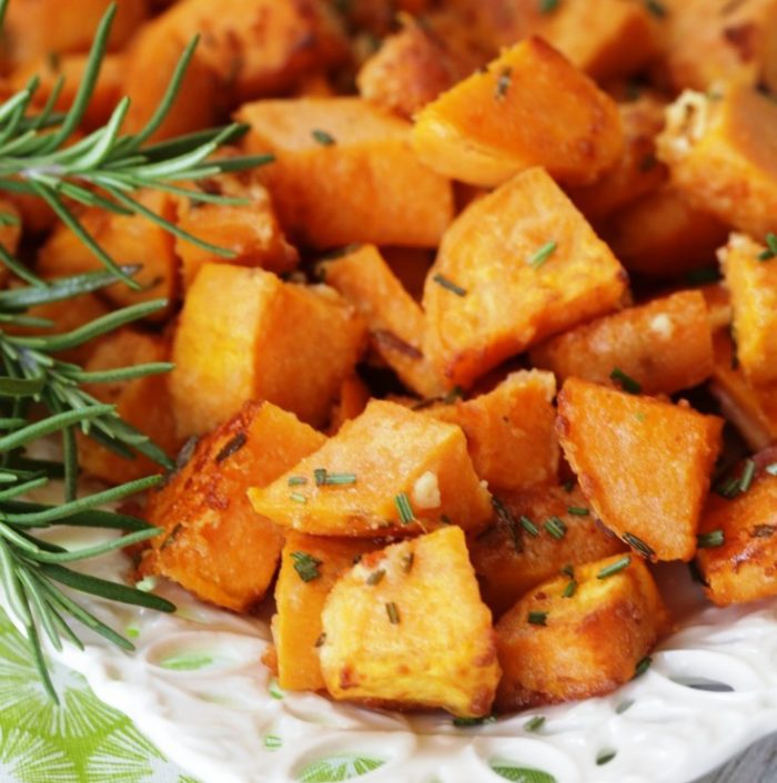 Rosemary parmesan sweet potatoes