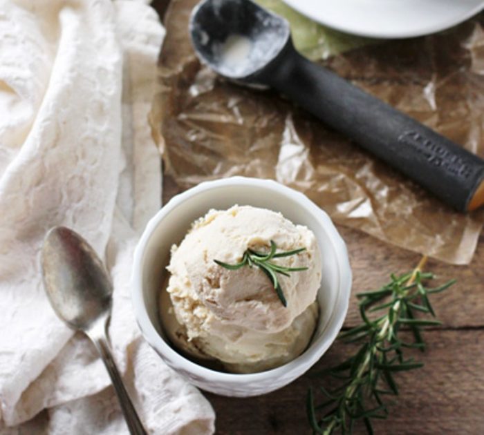 Rosemary ice cream