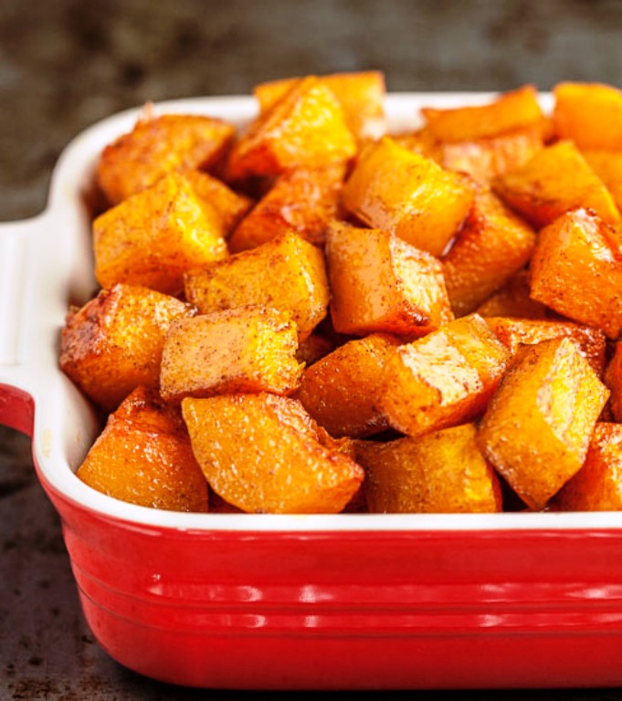 Cinnamon roasted butternut squash