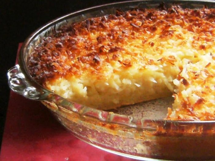 Impossible coconut custard pie