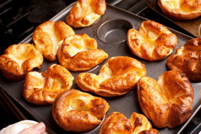 Yorkshire pudding traditionally