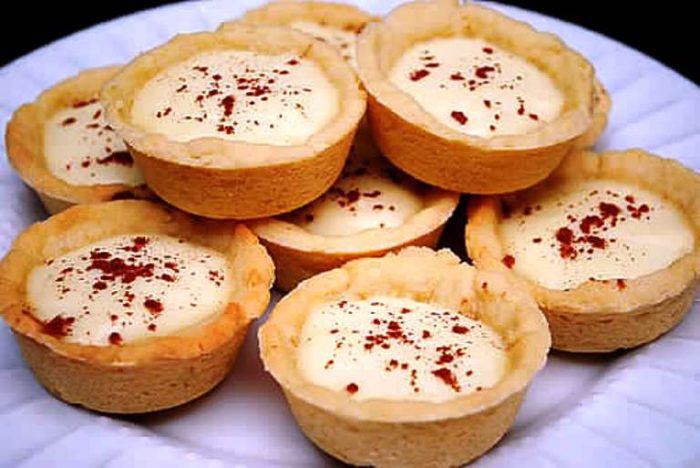 Milk tart cookie cups