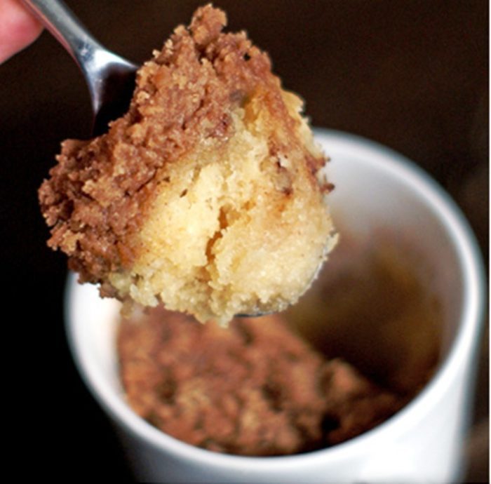 Coffee cake in a mug recipe