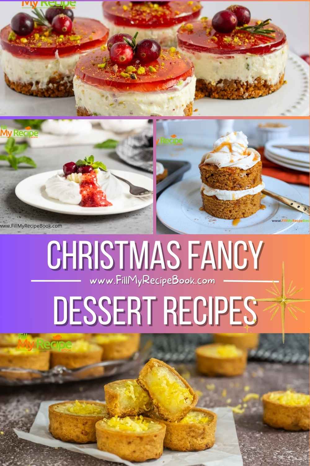 Christmas fancy dessert recipe ideas for elegant, classy holiday bakes—including beautiful plated cakes, mini desserts, and festive party treats.