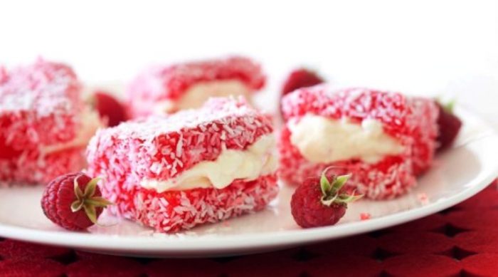 You can of course use bought sponge but lamingtons are so much nicer with fluffy home made sponge.