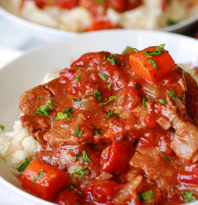 Swiss steak recipe in a dutch oven