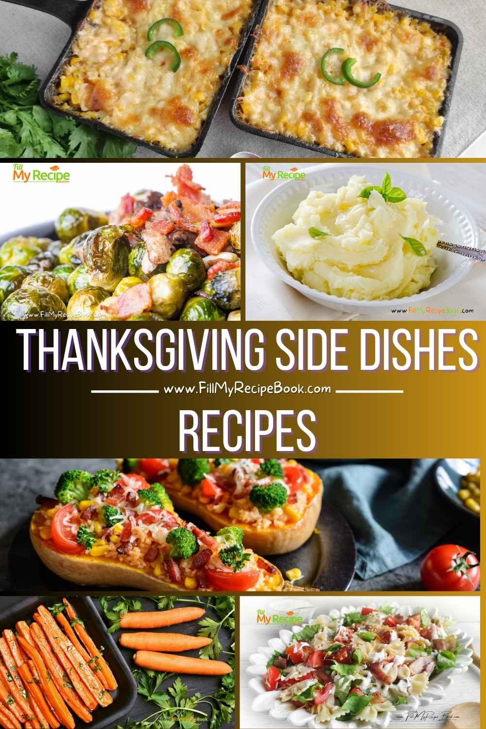 Thanksgiving Side Dishes Recipes. Traditional lunch or dinner for family or crowds. Easy healthy make ahead vegetables, hot or cold sides.