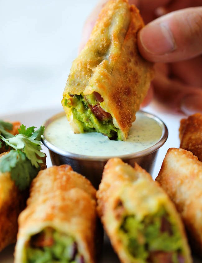 Avocado egg rolls