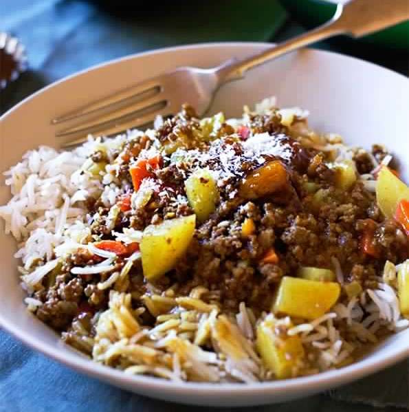 Real south african curry and rice