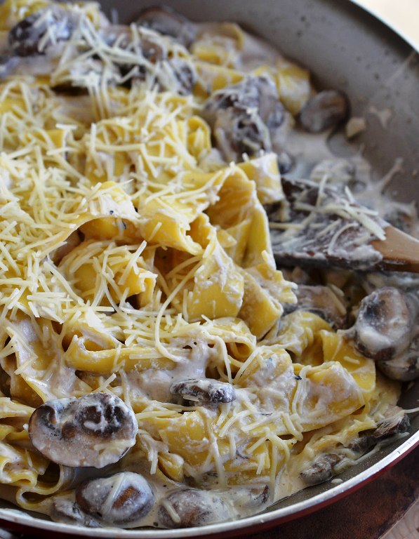 Mushroom ricotta pasta recipe