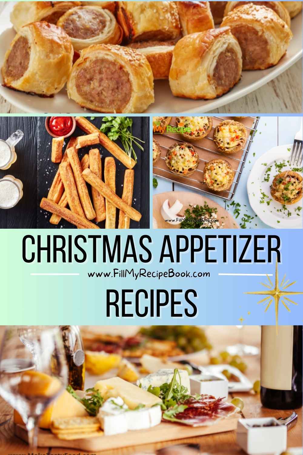Christmas appetizer recipe ideas perfect for family gatherings, featuring festive bites and a fun chocolate-dipped strawberry tree.