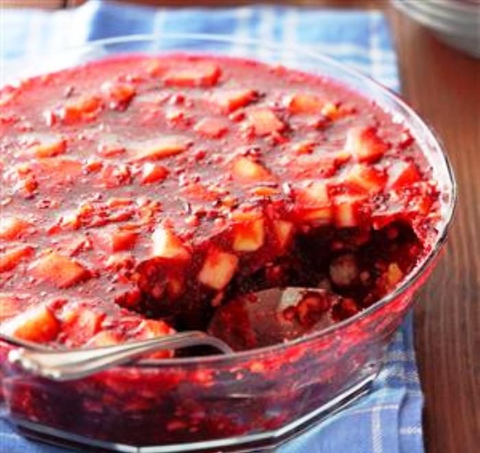 Cranberry waldorf gelatin