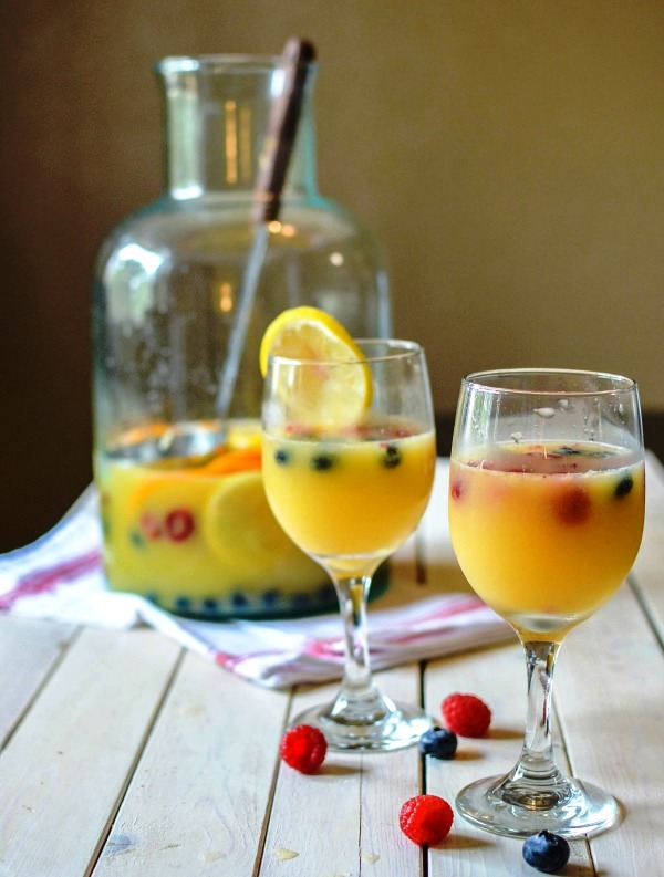 Mimosa sangria