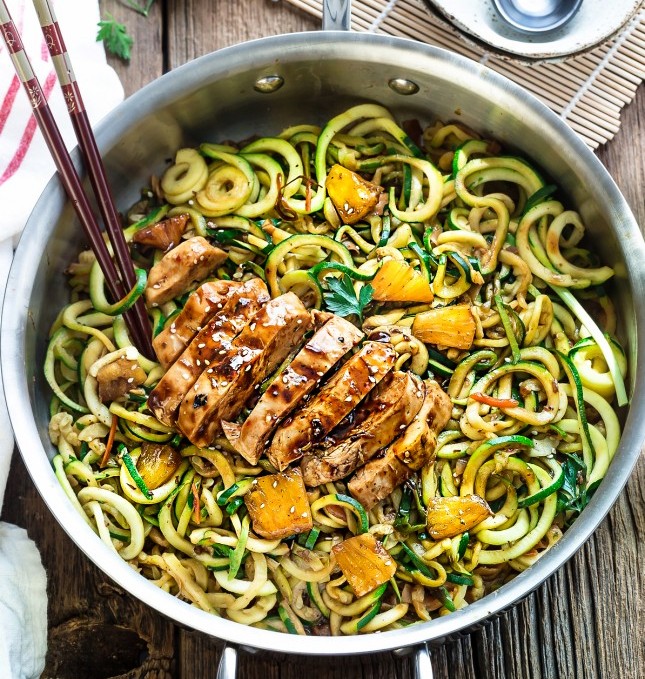 One pot teriyaki chicken zoodles recipe