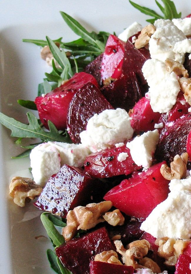 It is so simple to make, and it transports well for a meal with friends. And to turn this simple beetroot salad into a hearty vegetarian main meal, simply add a loaf of crusty bread.