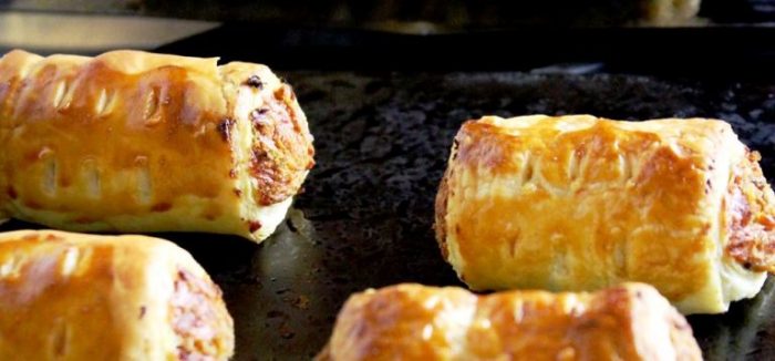 Perfect for Christmas, these mini veggie sausage rolls are equally at home, cold, as part of a summer picnic, popped into a lunchbox or as part of a buffet spread at any time of the year.