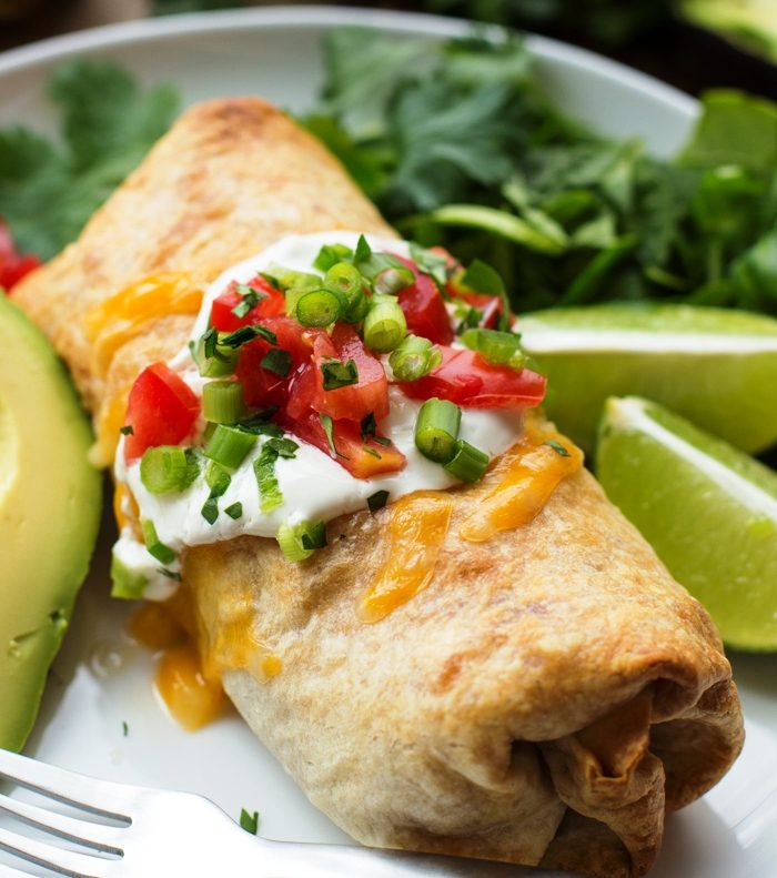 Baked-chicken-chimichangas