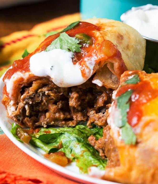 Beef-chimichangas