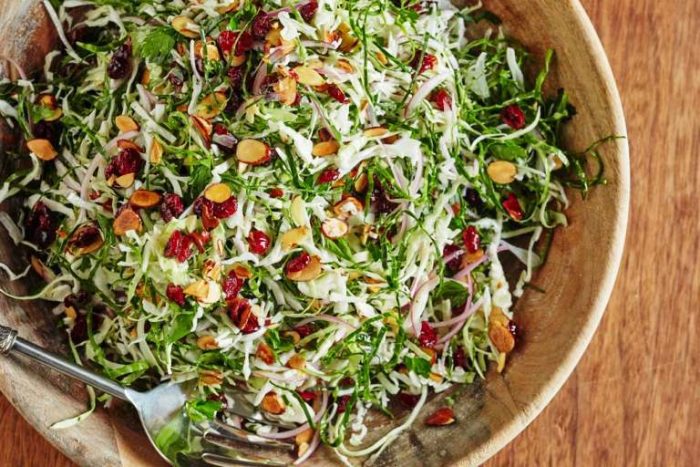 The idea of serving salad at Thanksgiving is, in theory, a good one — you want something light, crunchy, and refreshing to balance out the roast turkey and rich sides.