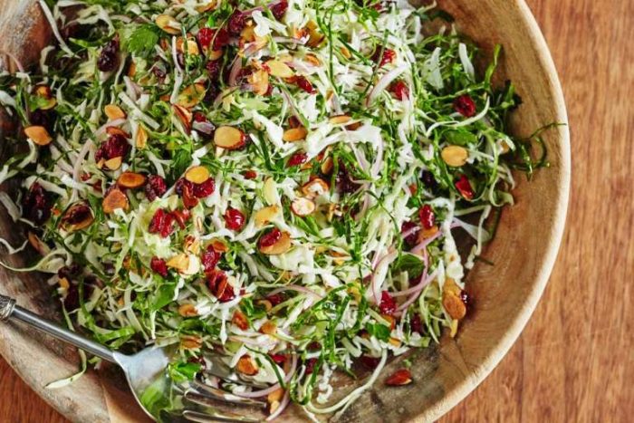 The idea of serving salad at Thanksgiving is, in theory, a good one — you want something light, crunchy, and refreshing to balance out the roast turkey and rich sides. 