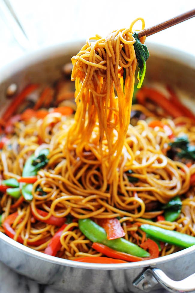 The easiest lo mein