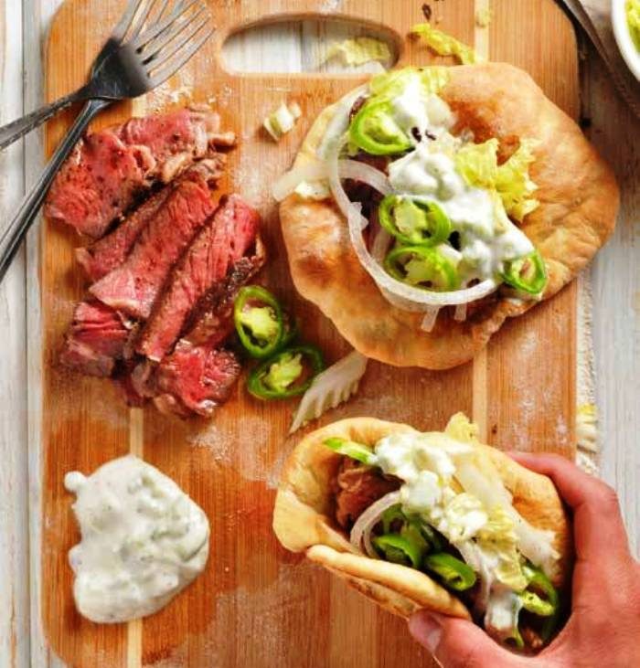 Easy-steak-gyros-with-homemade-pitas