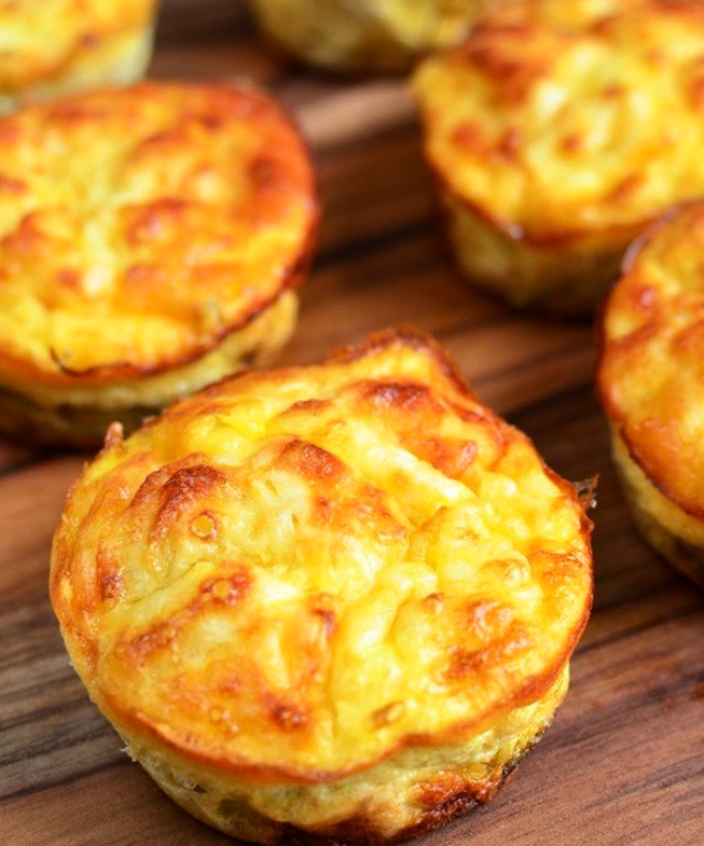 Tuna and sweet corn mini quiches
