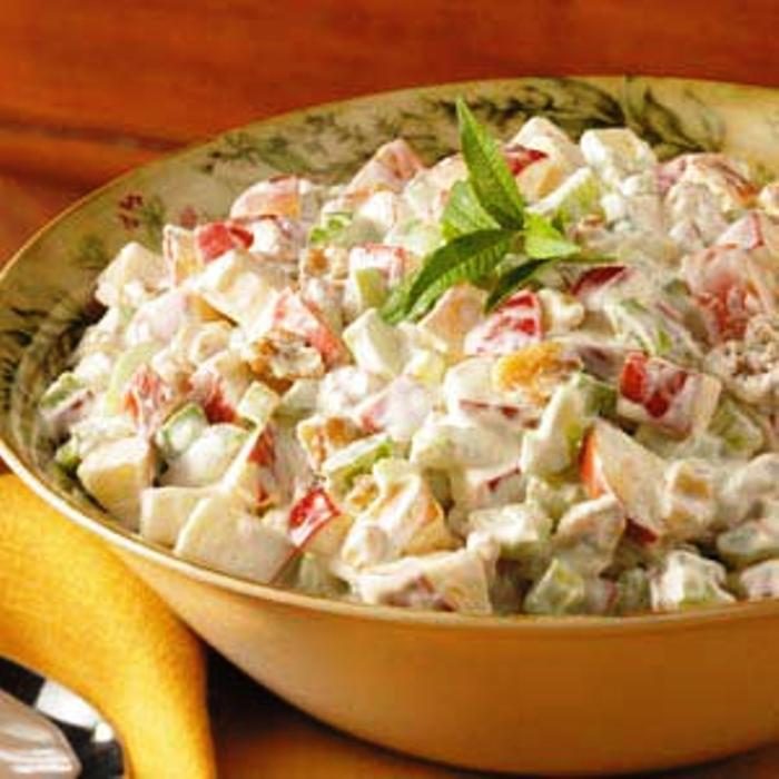 Waldorf-salad-with-whipping-cream