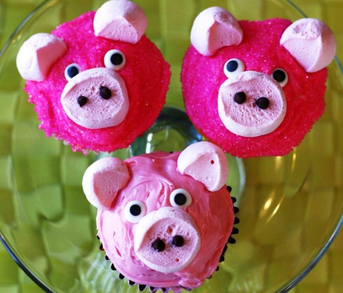 Little pigs cupcakes