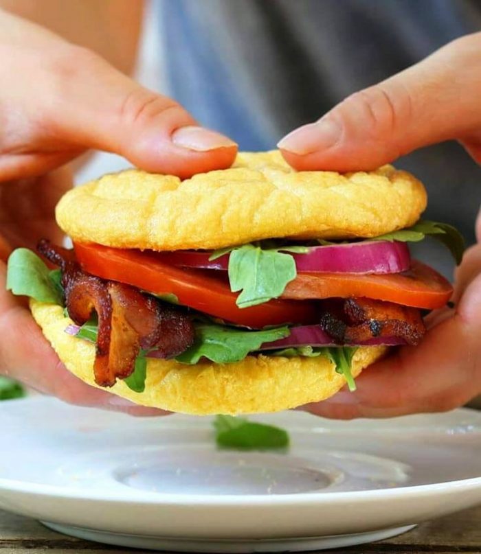 These airy cloud breads can be transformed into anything your heart desires – from mini pizza to a BLT sandwich.
