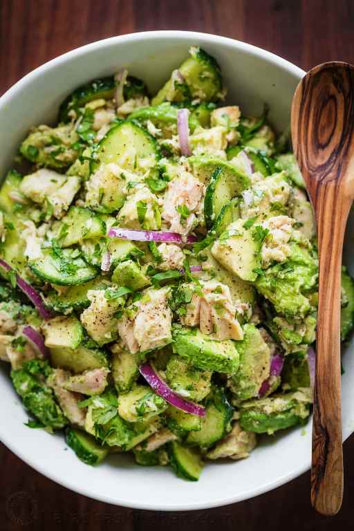 Avocado tuna salad